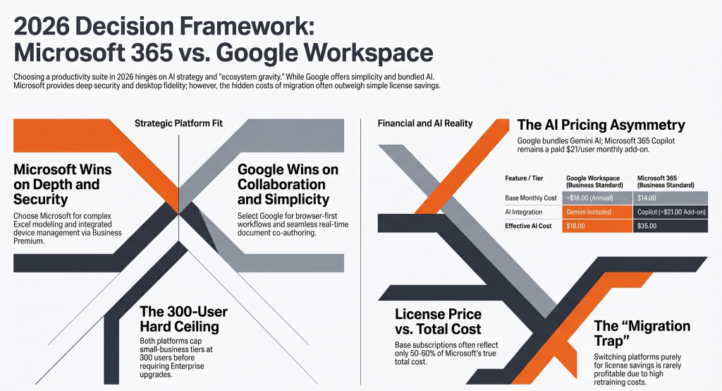 Microsoft 365 vs Google Workspace