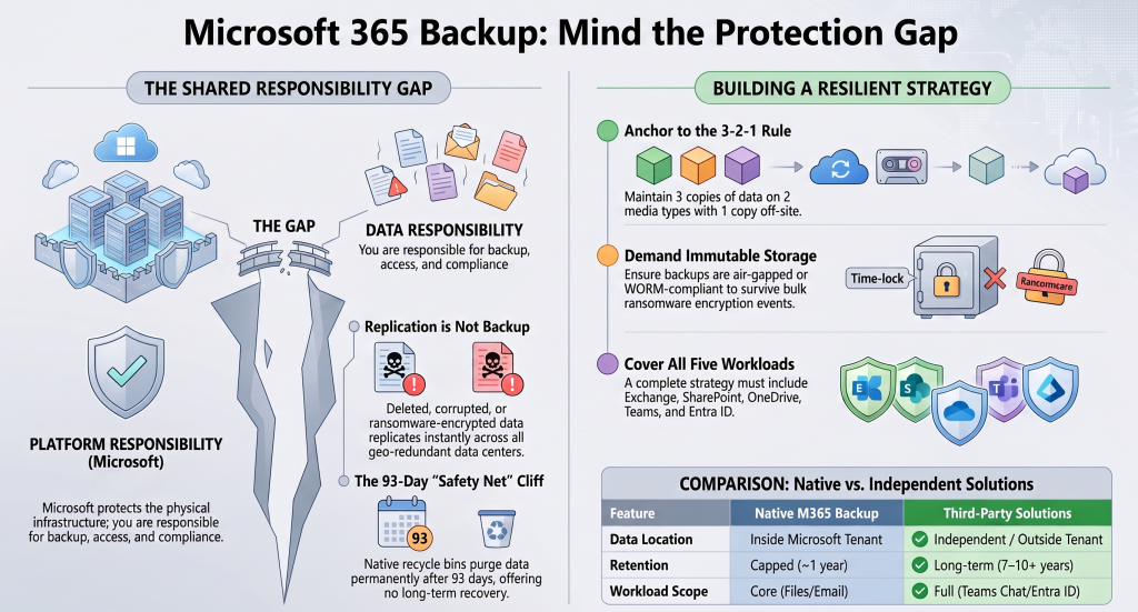 Microsoft 365 Backup: What Microsoft Doesn't Protect